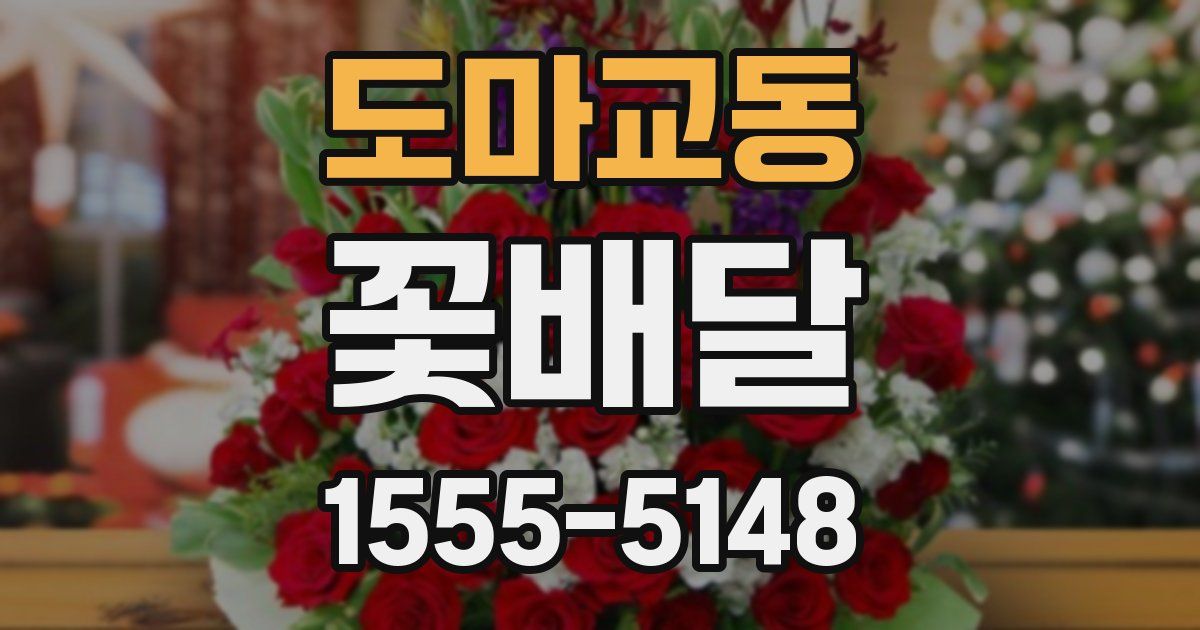 도마교동 꽃배달