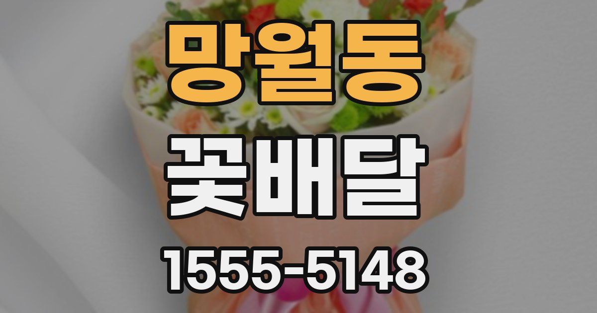 망월동 꽃배달