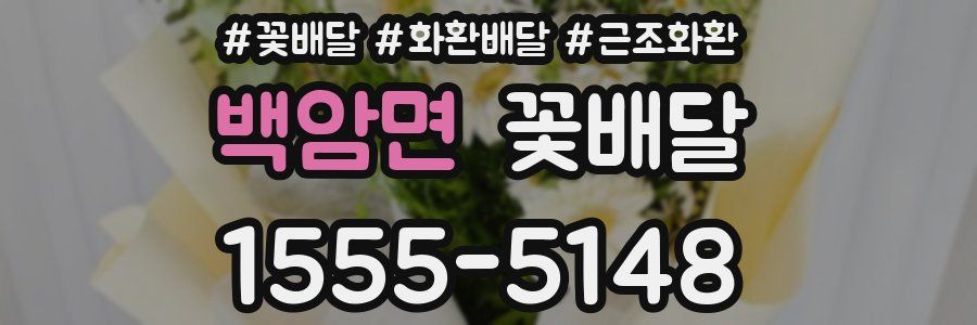 백암면 꽃배달