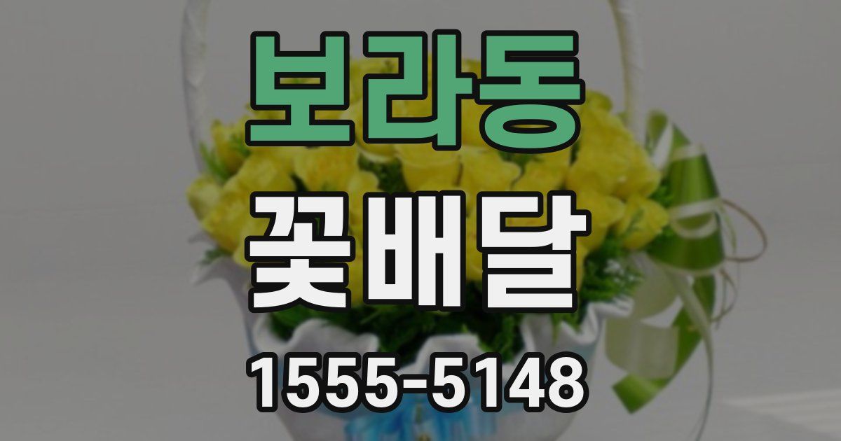 보라동 꽃배달
