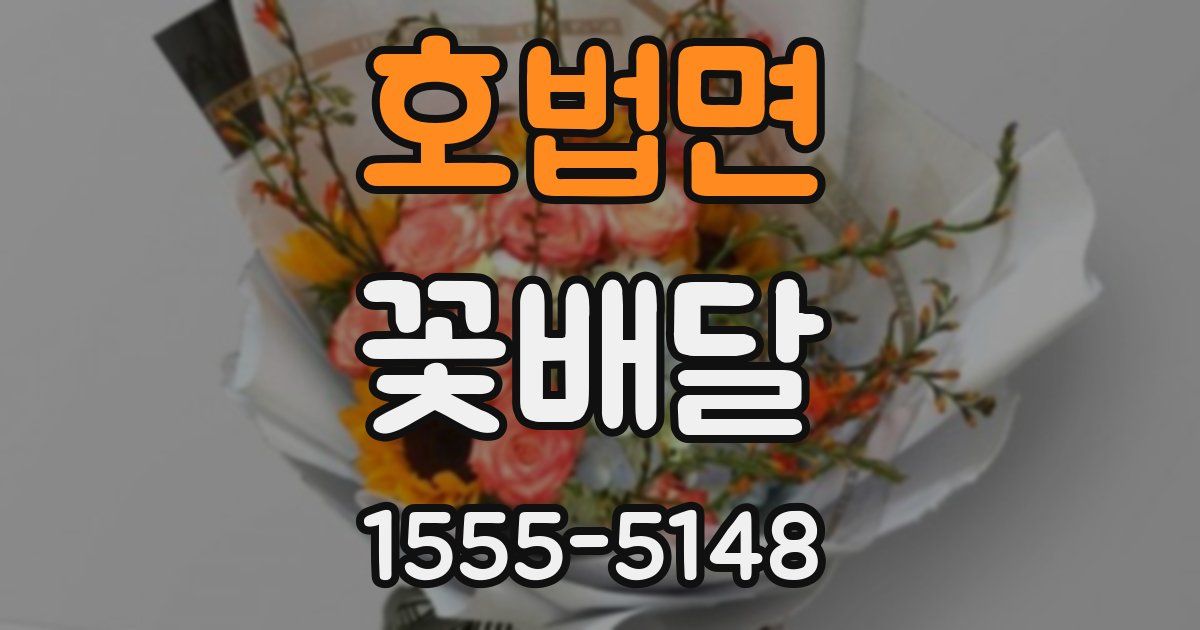 호법면 꽃배달