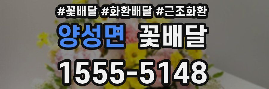 양성면 꽃배달