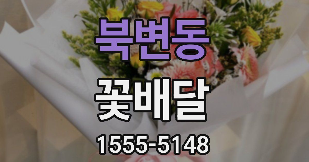 북변동 꽃배달