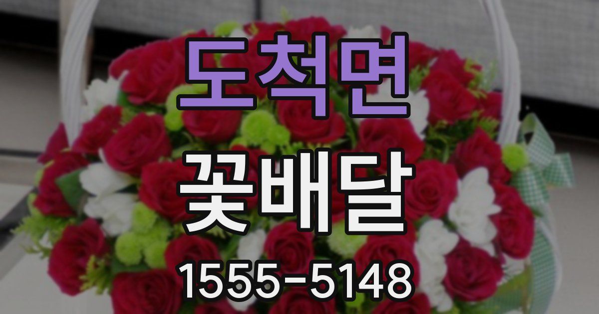 도척면 꽃배달