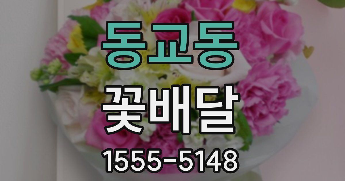 동교동 꽃배달