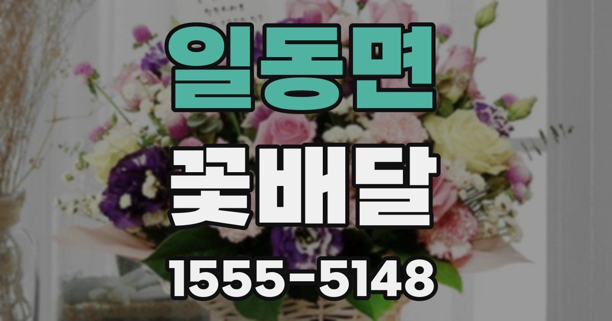 일동면 꽃배달