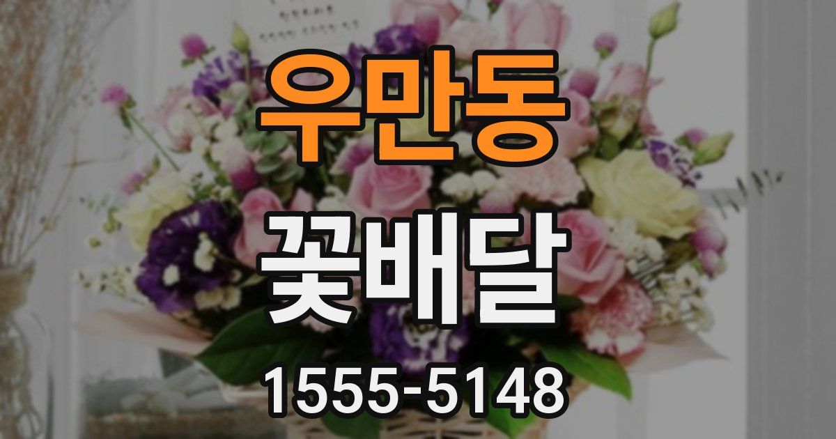 우만동 꽃배달
