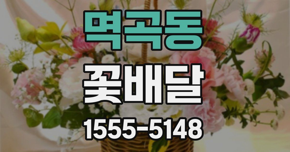 멱곡동 꽃배달