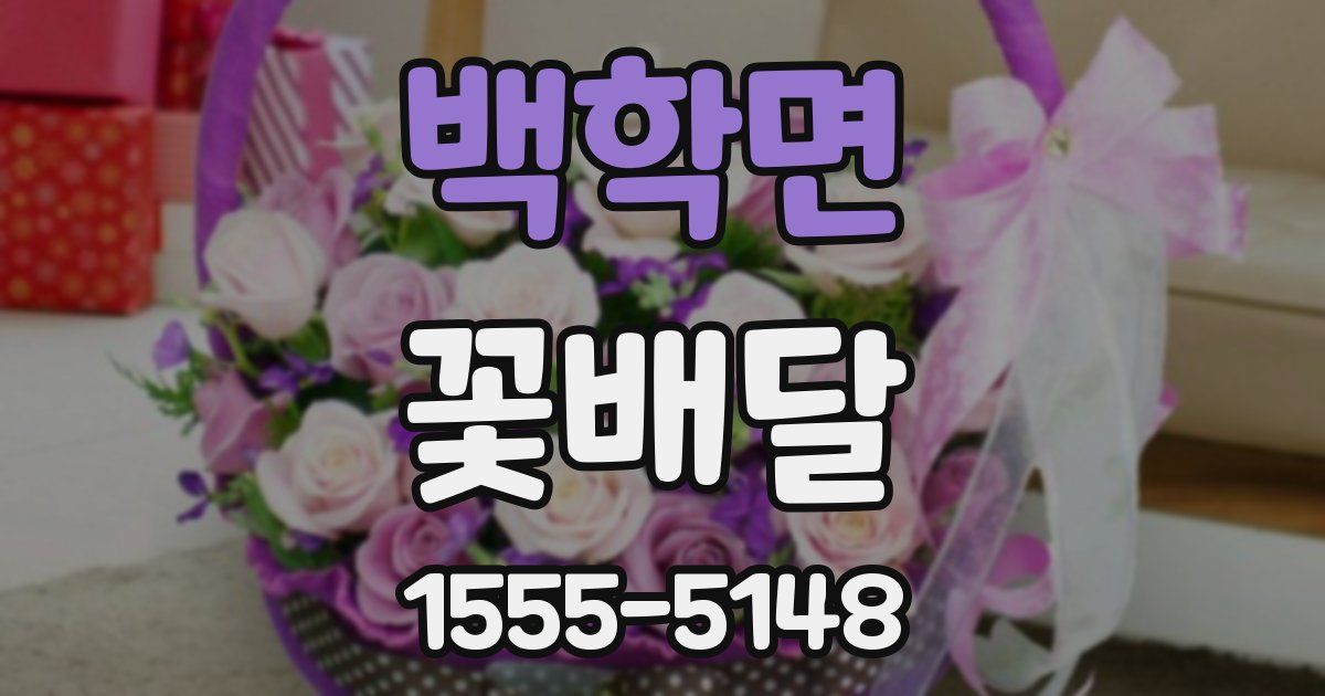 백학면 꽃배달