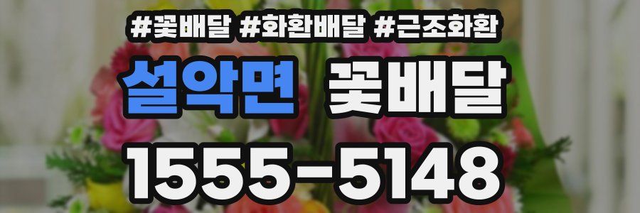 설악면 꽃배달