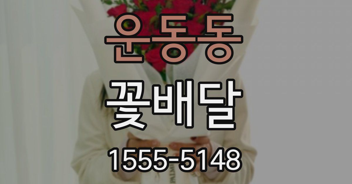 운동동 꽃배달