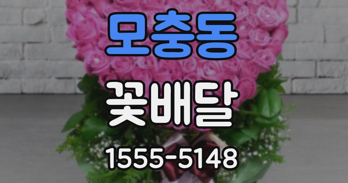 모충동 꽃배달