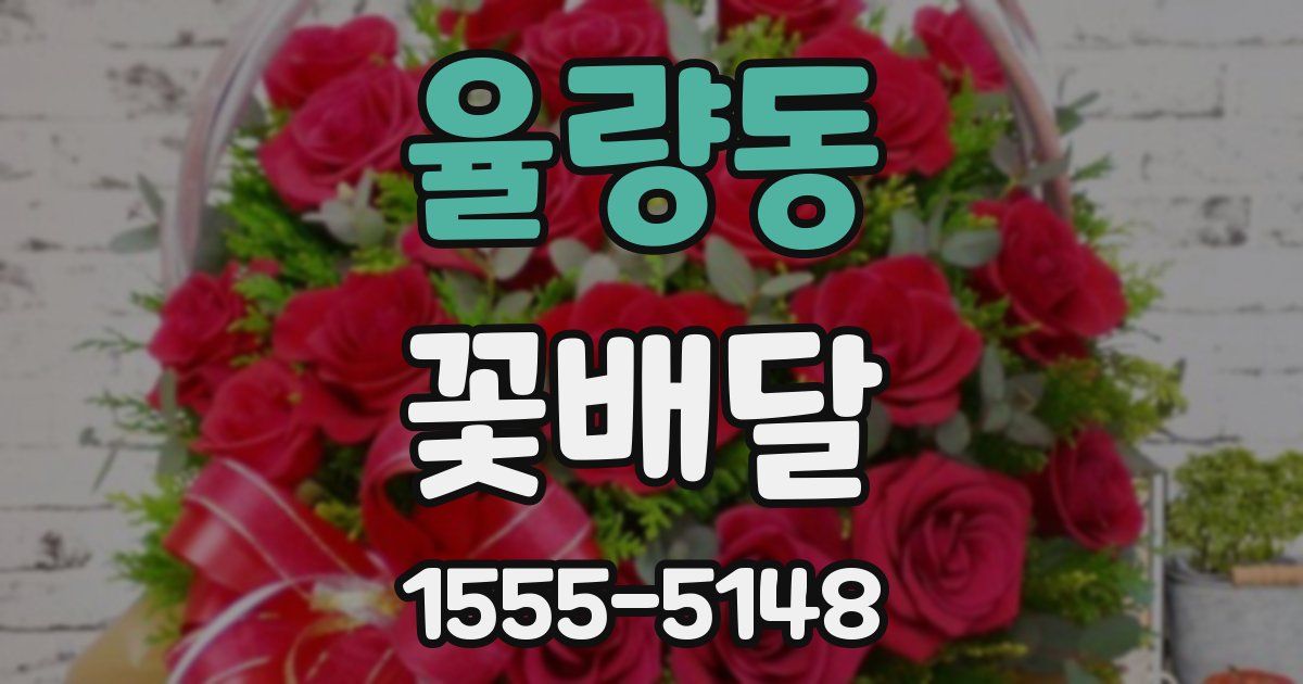 율량동 꽃배달
