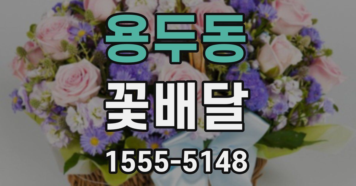 용두동 꽃배달