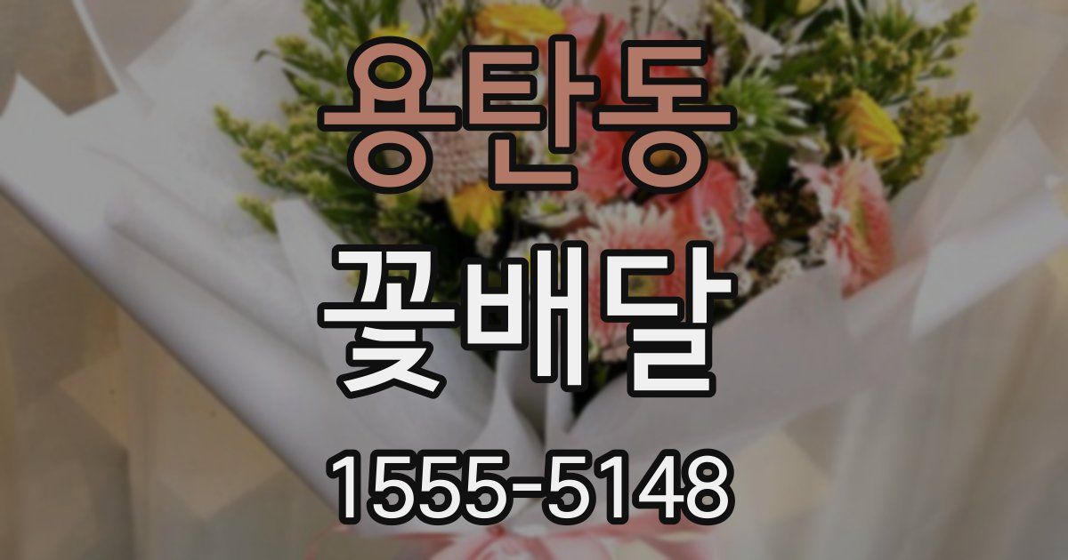 용탄동 꽃배달