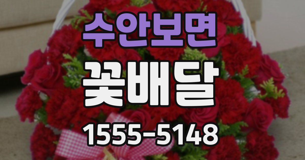 수안보면 꽃배달