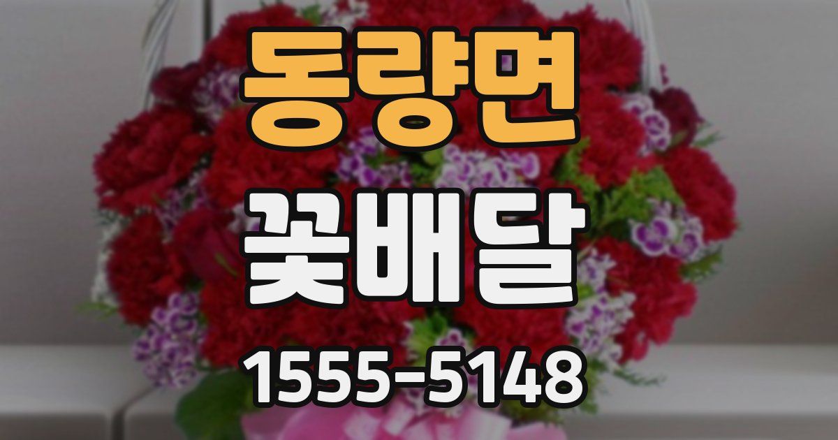 동량면 꽃배달