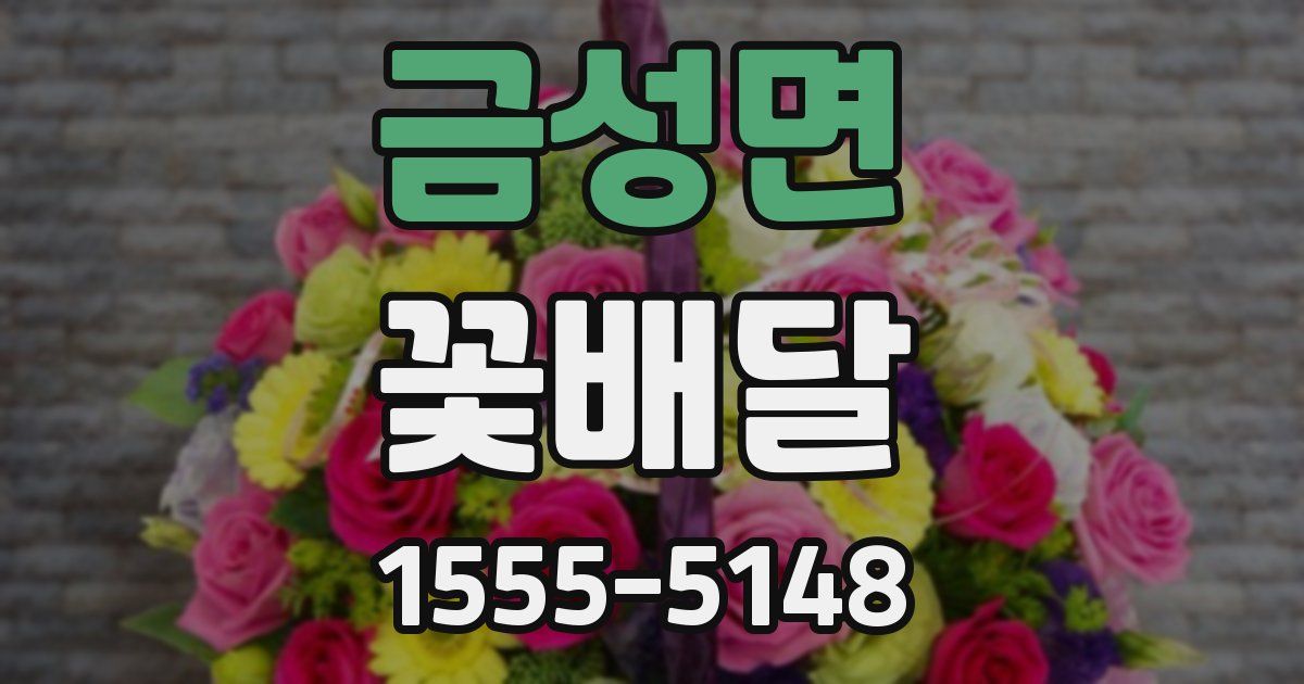 금성면 꽃배달