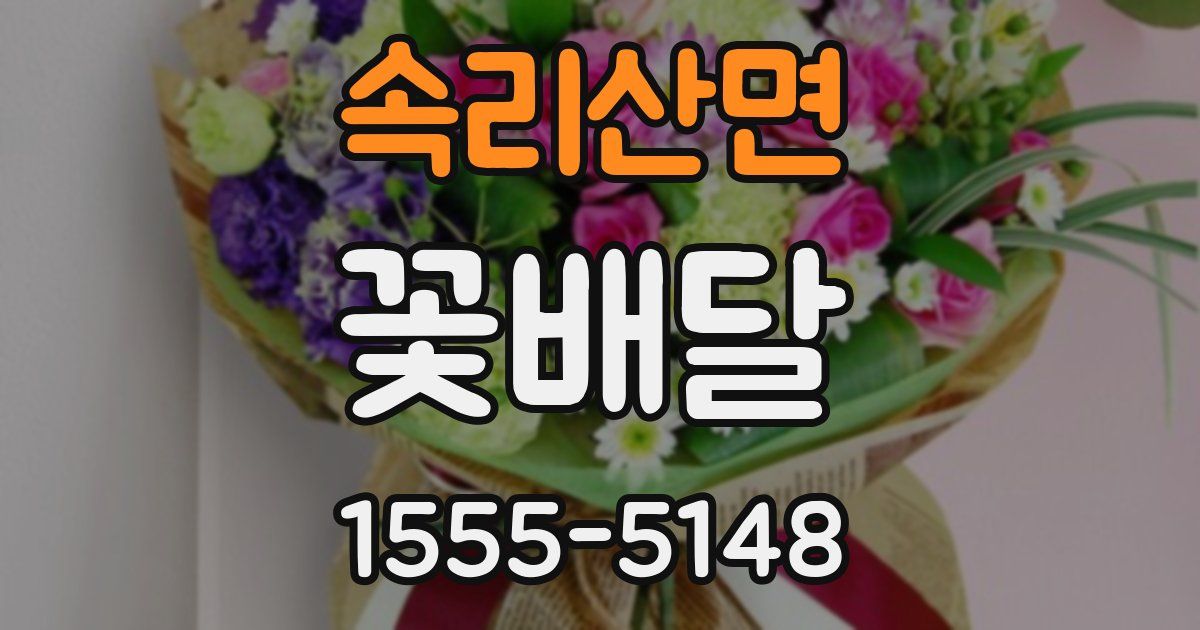 속리산면 꽃배달