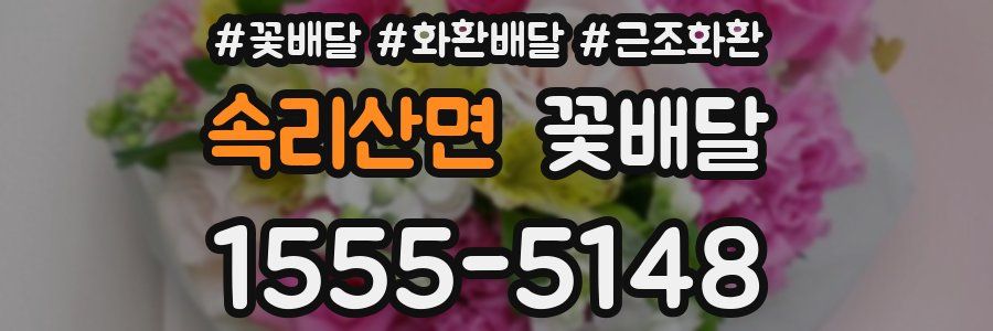 속리산면 꽃배달
