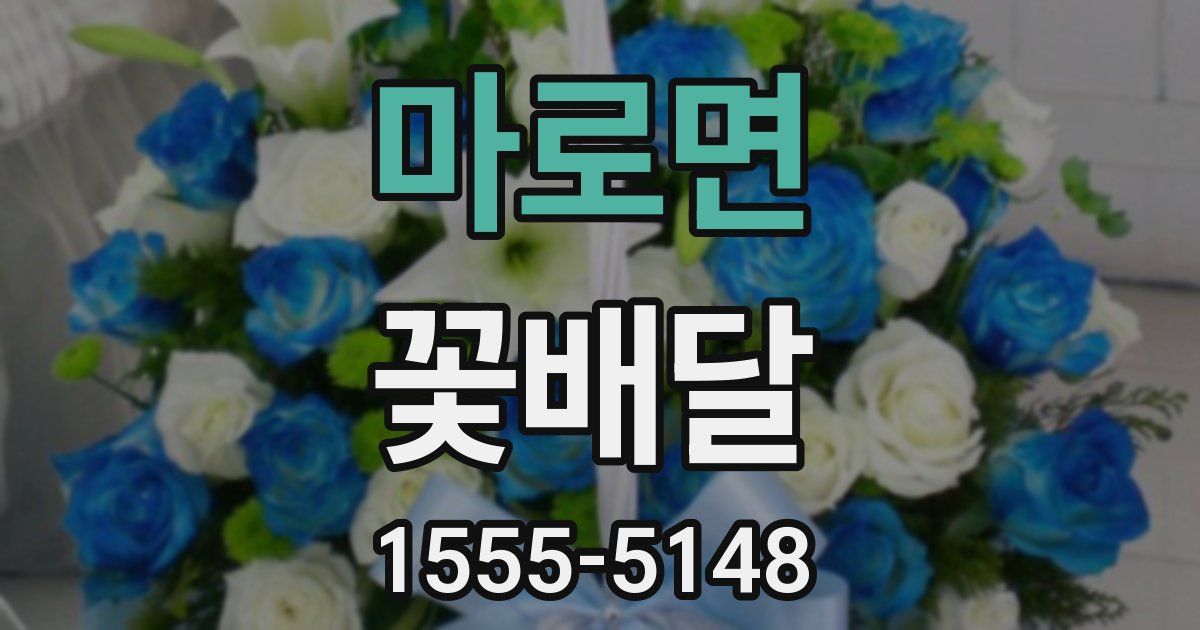 마로면 꽃배달