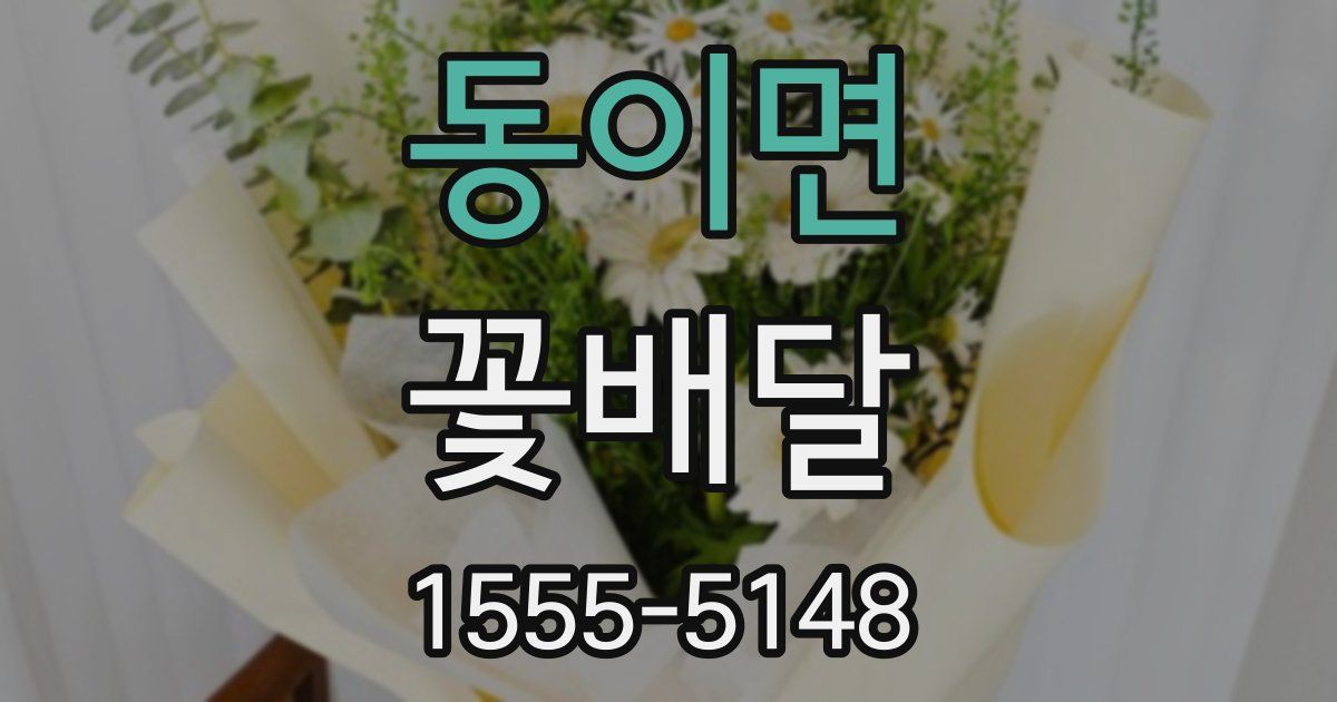 동이면 꽃배달