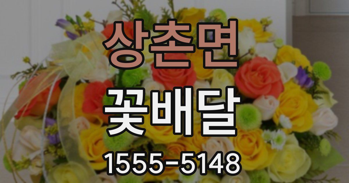 상촌면 꽃배달