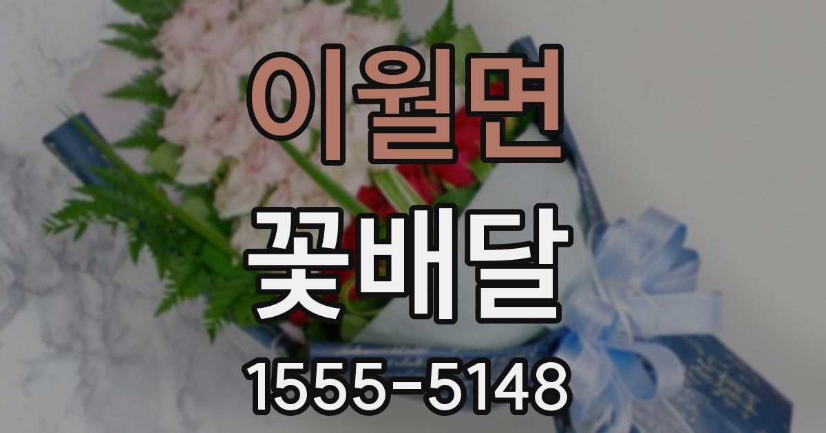 이월면 꽃배달
