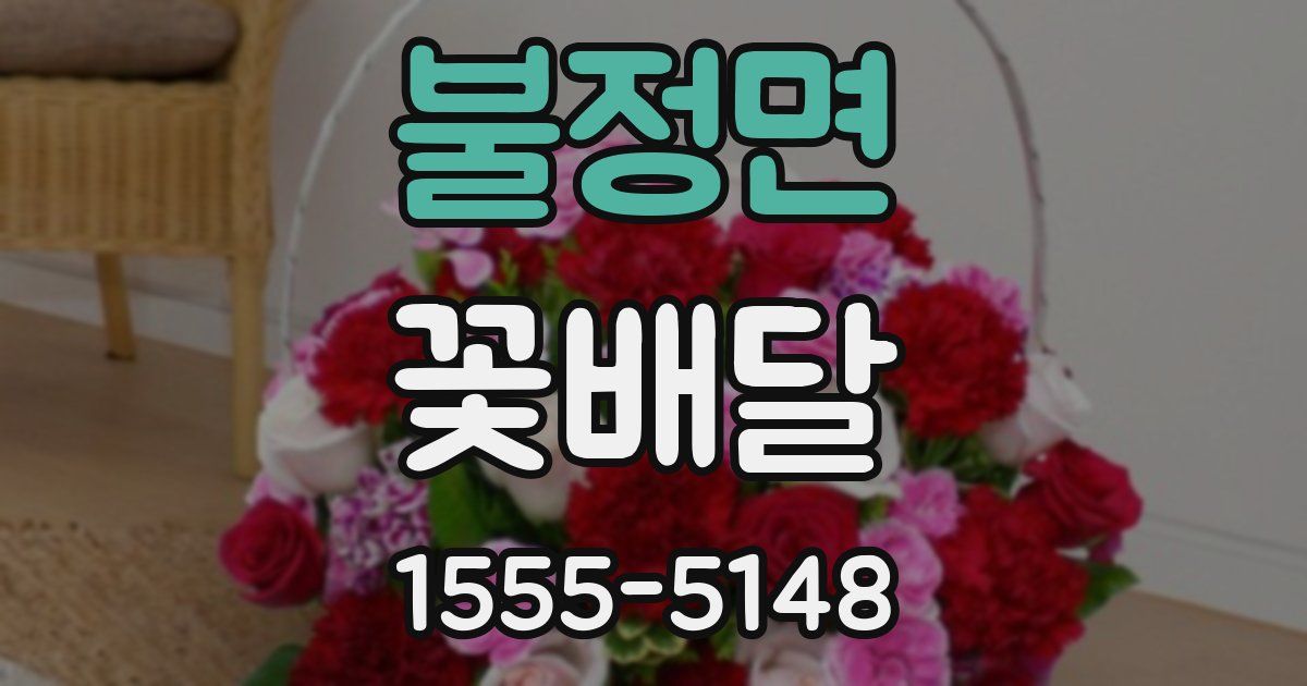 불정면 꽃배달