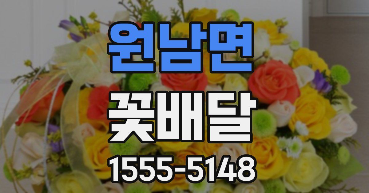 원남면 꽃배달