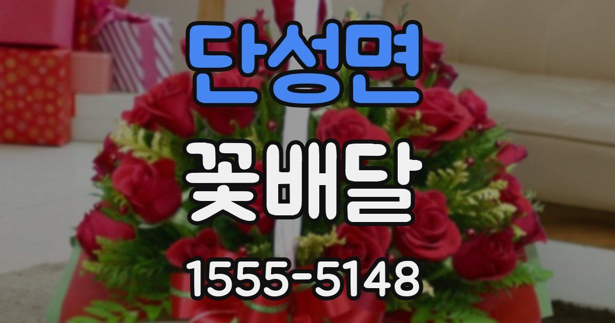 단성면 꽃배달