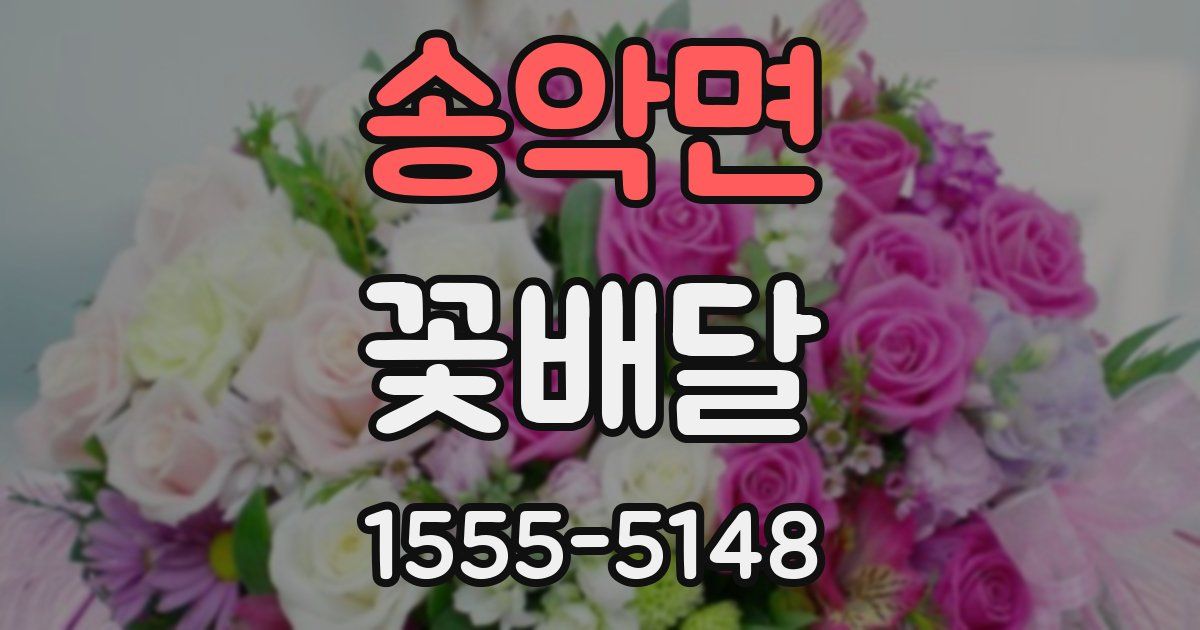 송악면 꽃배달