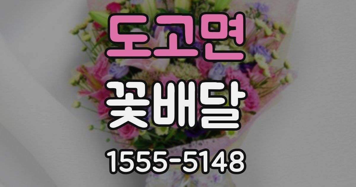 도고면 꽃배달