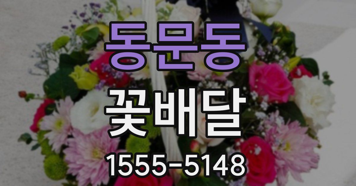 동문동 꽃배달