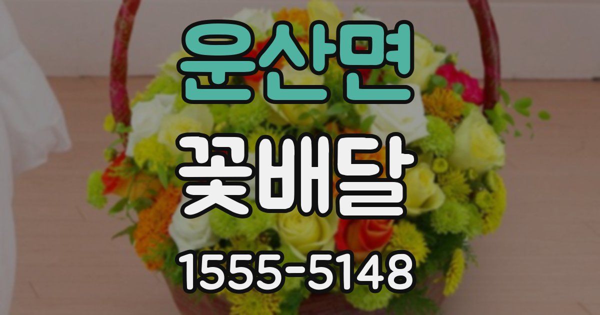 운산면 꽃배달