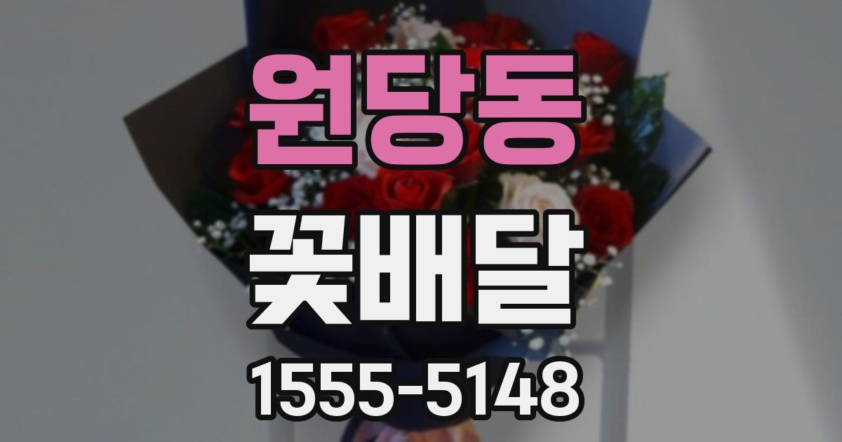 원당동 꽃배달