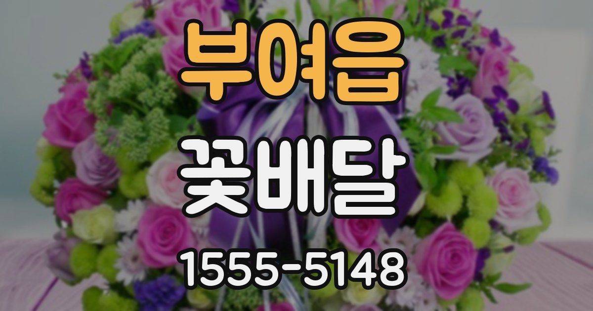 부여읍 꽃배달