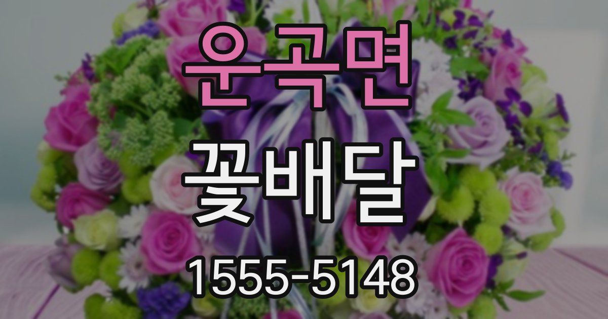 운곡면 꽃배달