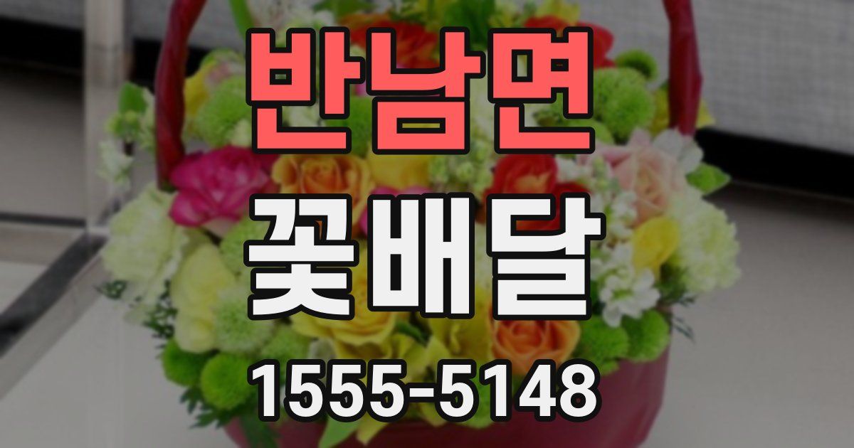 반남면 꽃배달