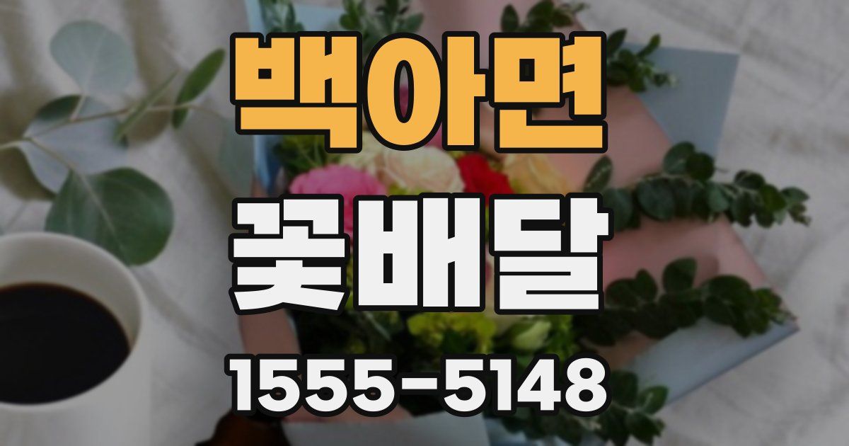 백아면 꽃배달