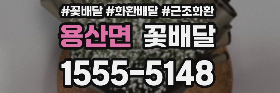용산면 꽃배달