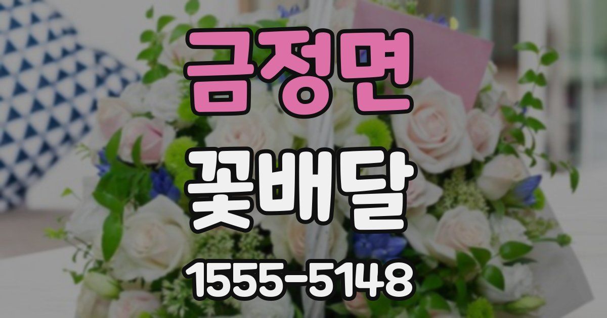 금정면 꽃배달