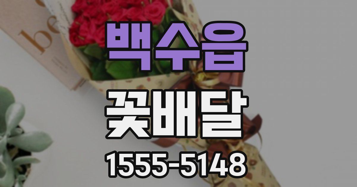 백수읍 꽃배달