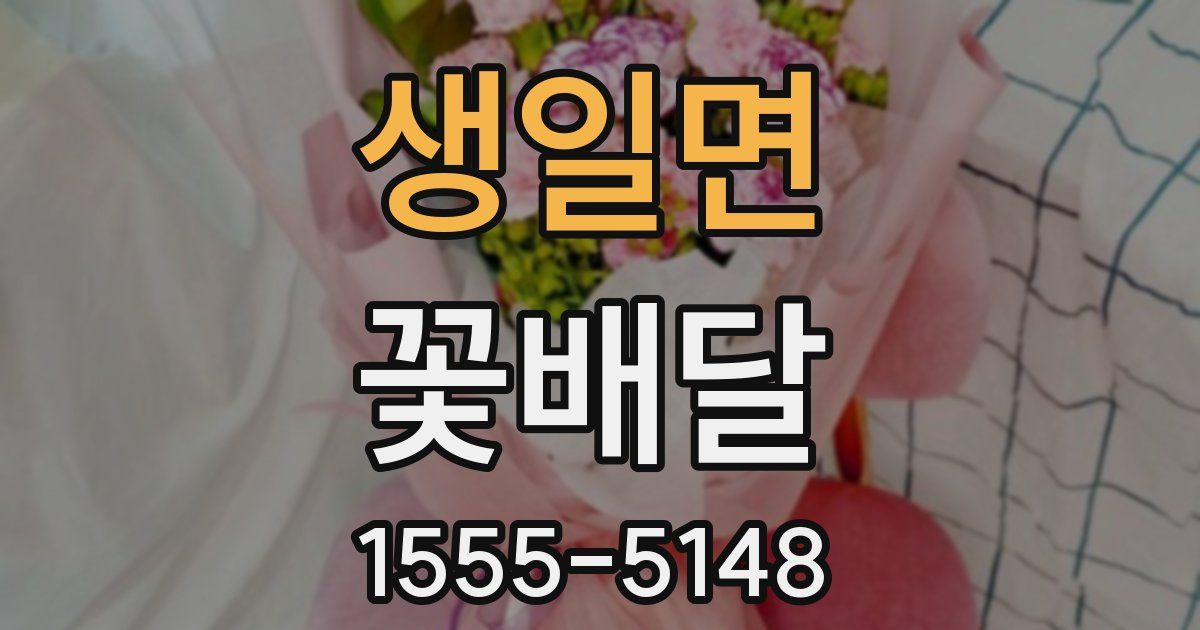 생일면 꽃배달