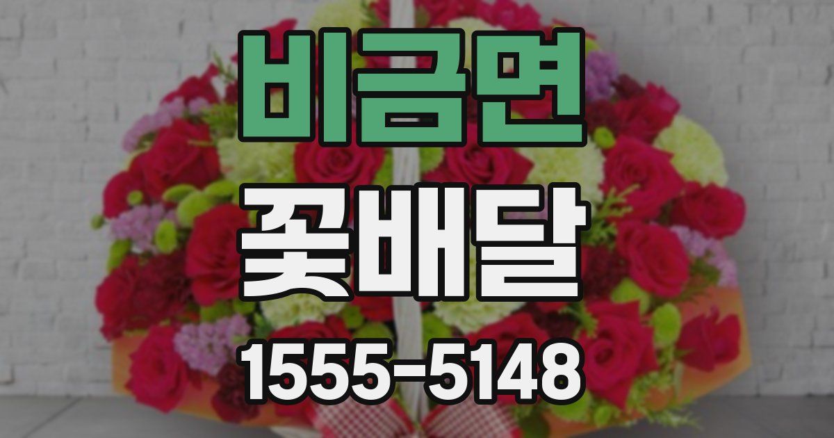 비금면 꽃배달