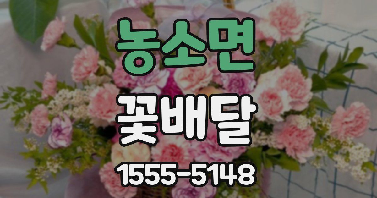 농소면 꽃배달