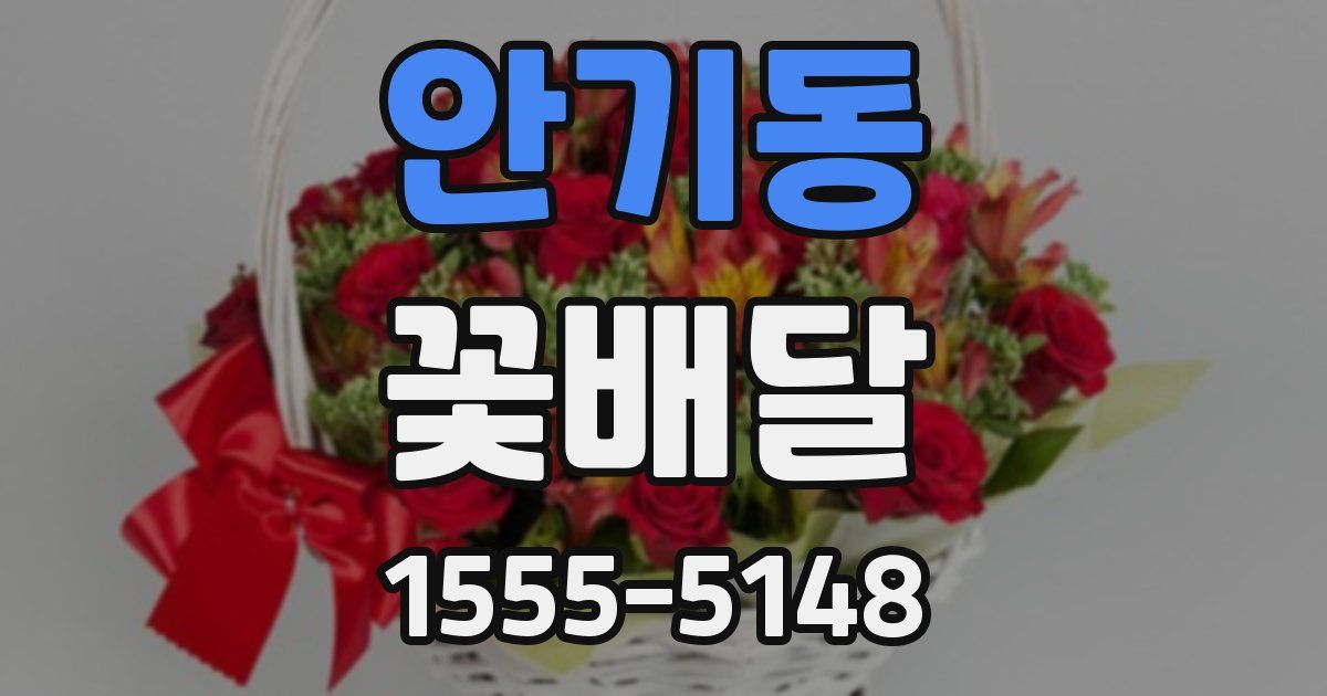 안기동 꽃배달