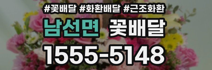 남선면 꽃배달