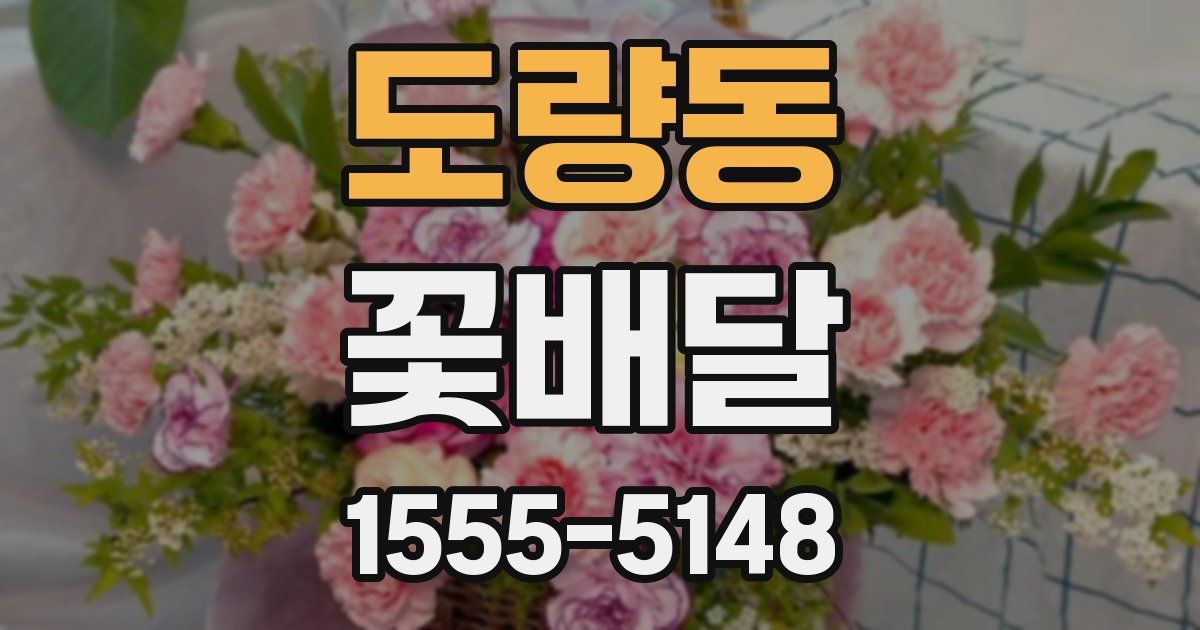 도량동 꽃배달