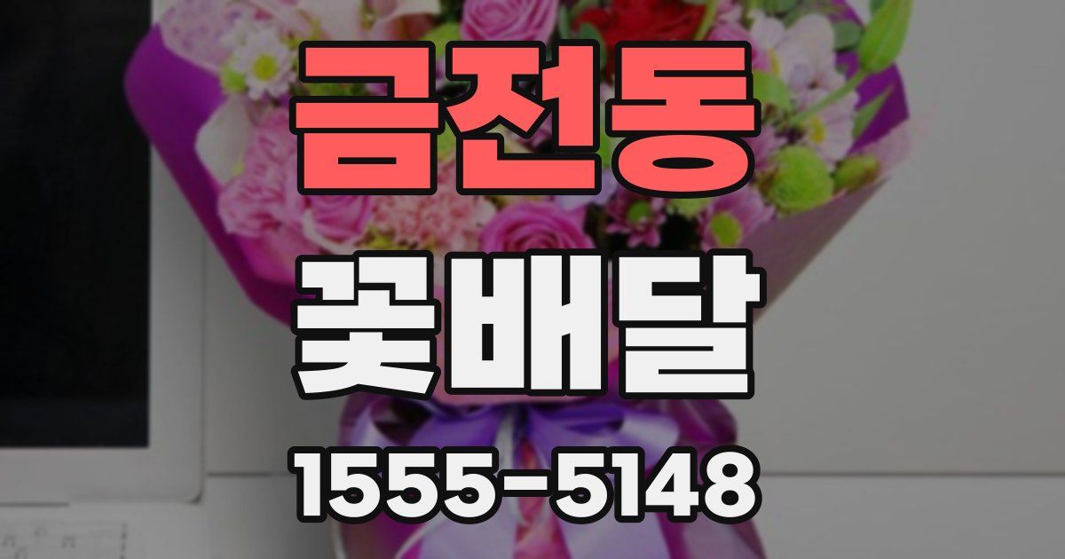 금전동 꽃배달